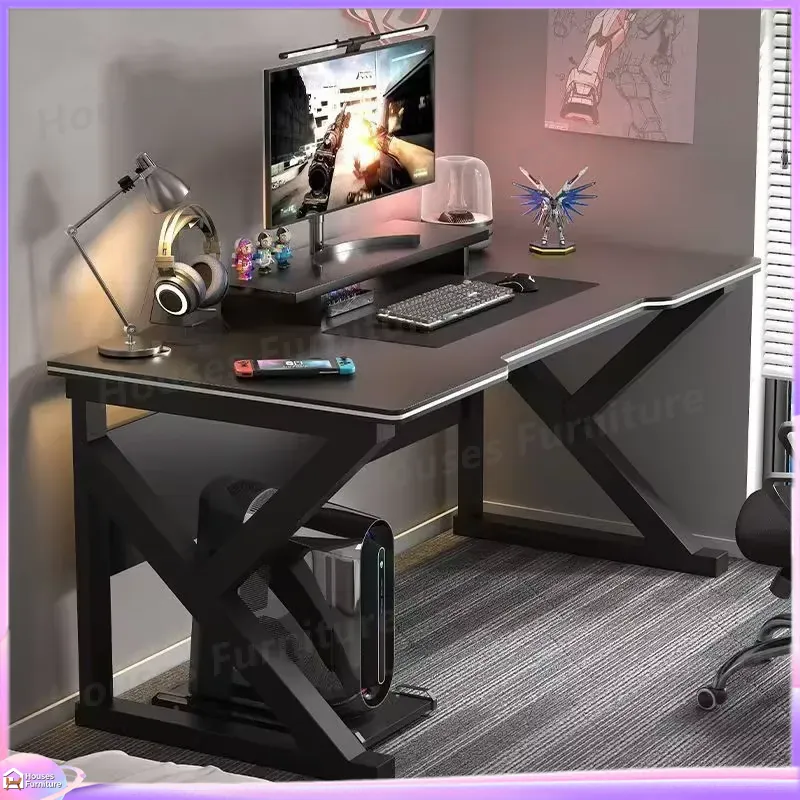 Desk Setup L Shaped - Игровой компьютерный стол Cafe Metal, черный,