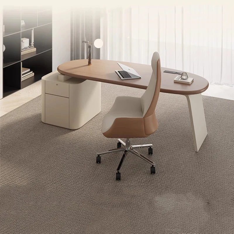 Desk Setup L Shaped - Стол для ноутбука в спальне, картотечные
