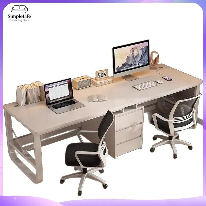 Desk Setup L Shaped - Двойной компьютерный стол для домашнего офиса
