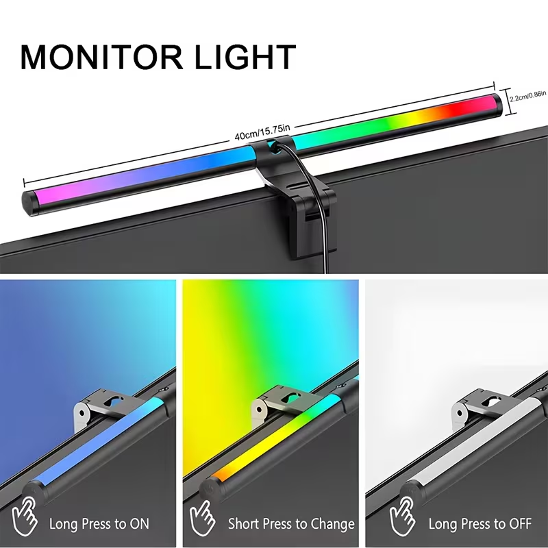 Светодиодная RGB-панель для мо – обзор и цена Setup Desk Monitor