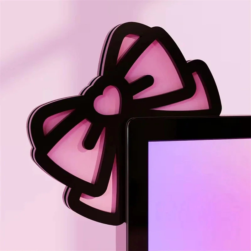 Kawaii розовый акриловый бант  – обзор и цена Setup Desk Monitor