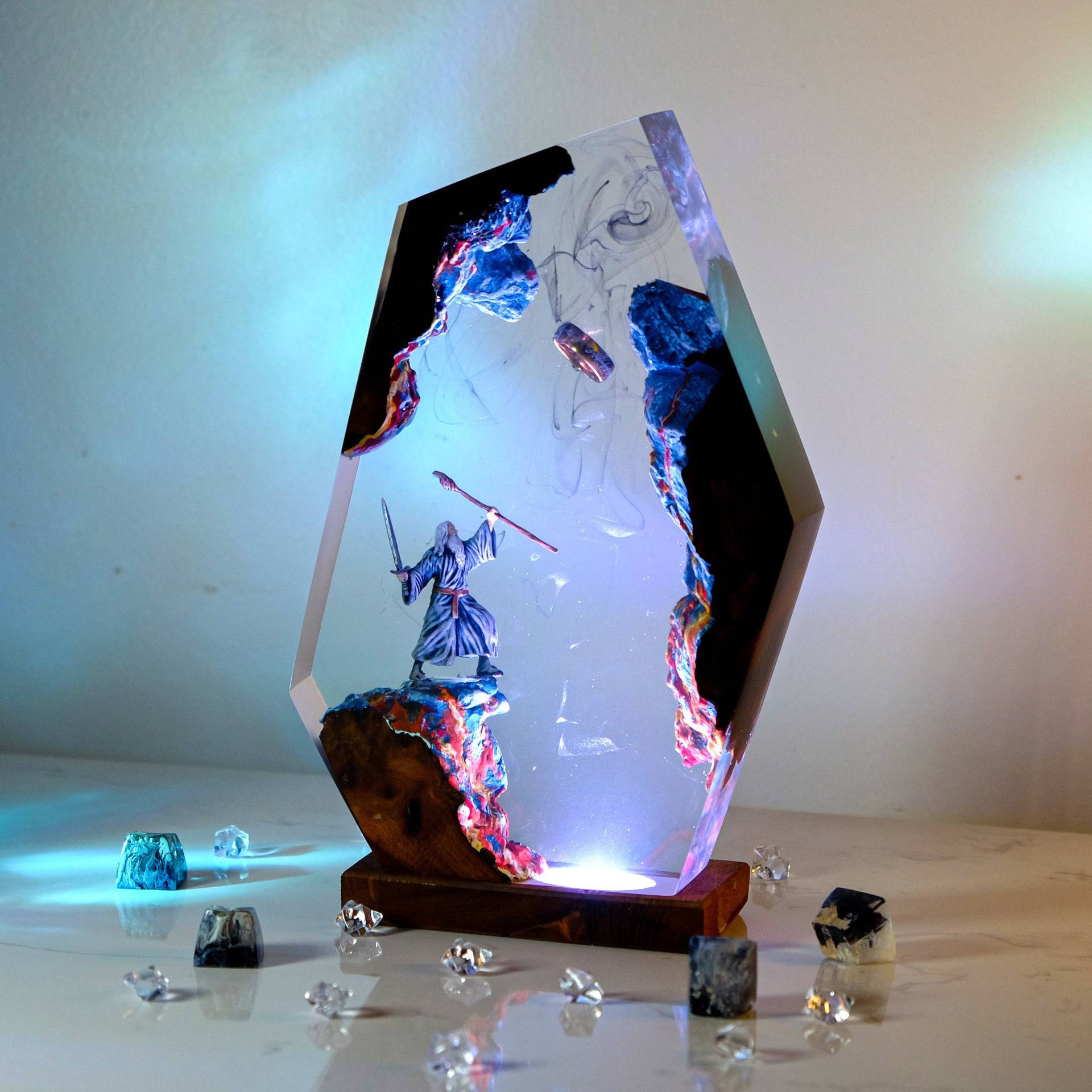 Настольная лампа-фигурка из см – обзор и цена Desk Setup Lamp