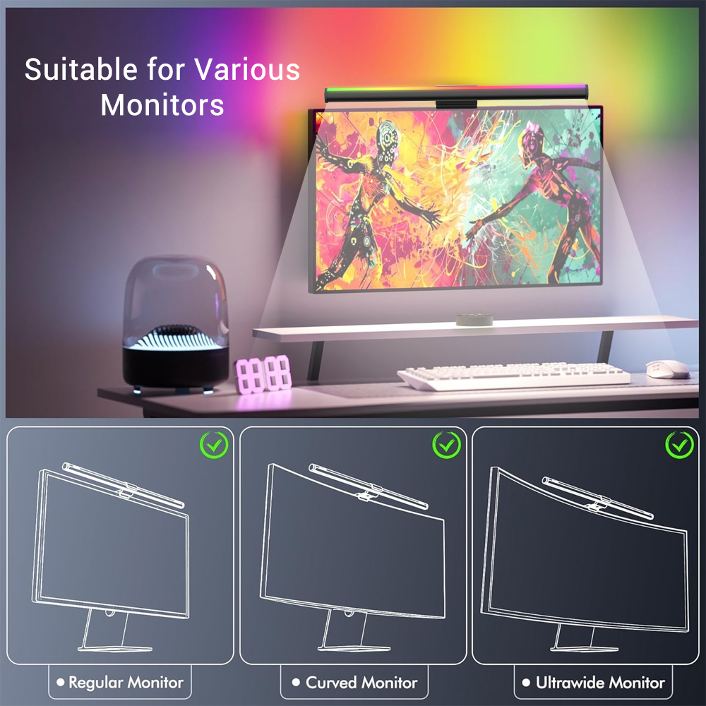 Светодиодная панель для монито – обзор и цена Setup Desk Monitor