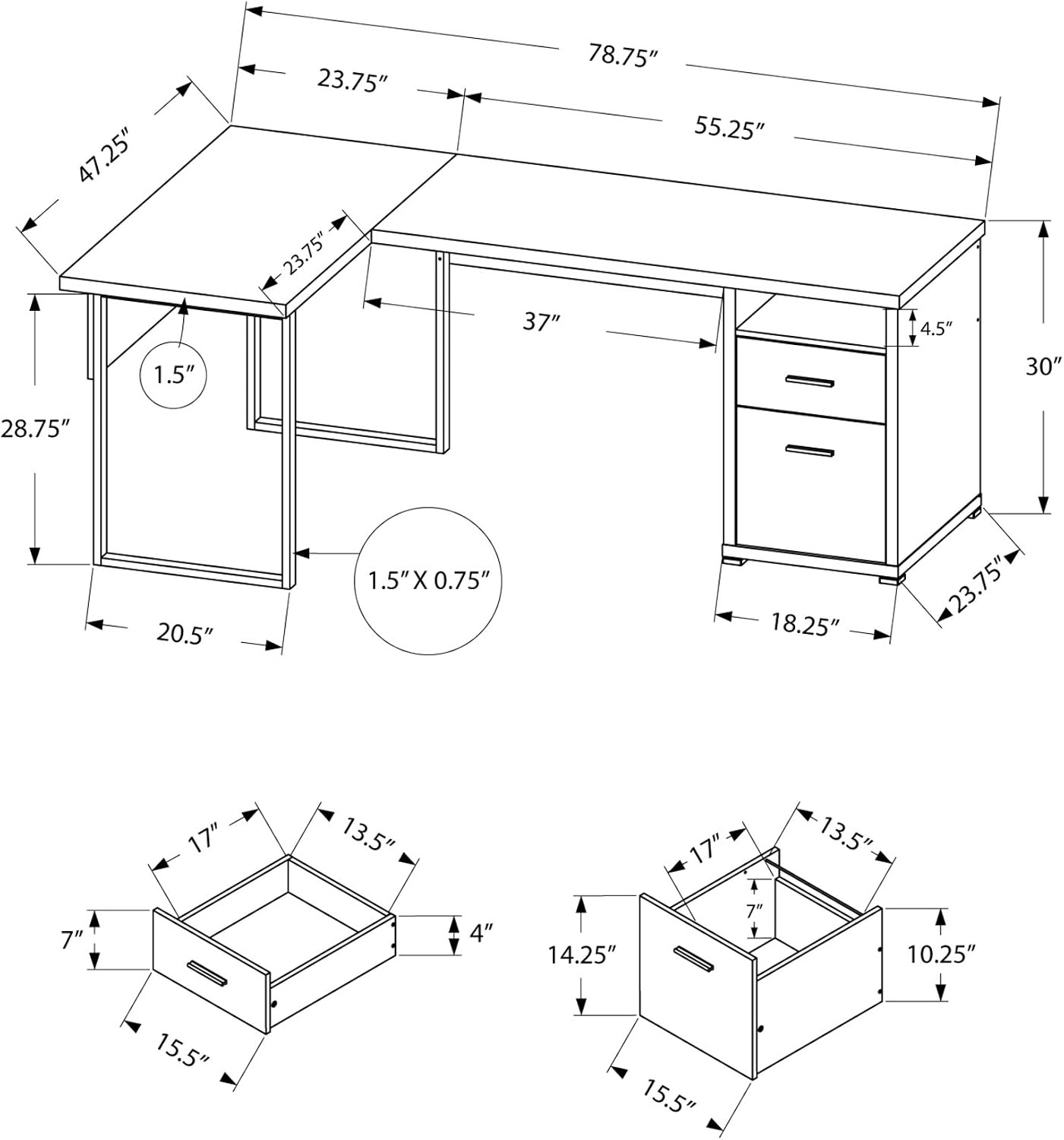 Компьютерный стол I 7257, для  – обзор и цена Desk Setup L Shaped