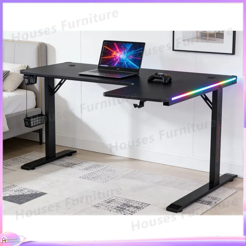 Большой игровой стол 160 см с  – обзор и цена Desk Setup L Shaped
